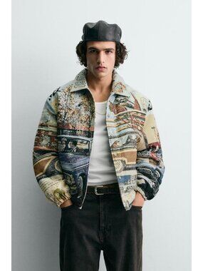 ZARA FORD © JACQUARD PUFFER JACKET